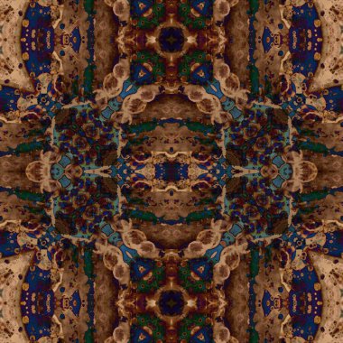 Seamless square pattern. Abstract seamless texture. Creative background. kaleidoscope