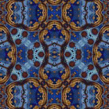 Kusursuz kare desenli. Soyut, dikişsiz doku. Yaratıcı bir geçmiş. kaleydoskop