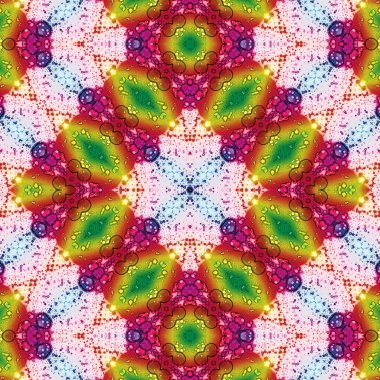 Kusursuz kare desenli. Soyut, dikişsiz doku. Yaratıcı bir geçmiş. kaleydoskop