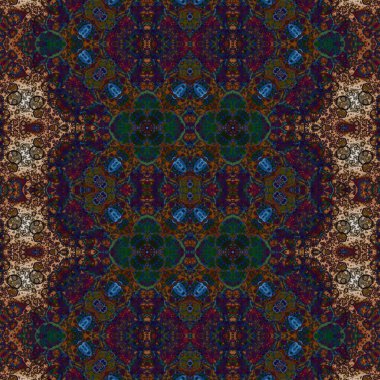Seamless square pattern. Abstract seamless texture. Creative background. kaleidoscope