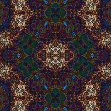 Seamless square pattern. Abstract seamless texture. Creative background. kaleidoscope