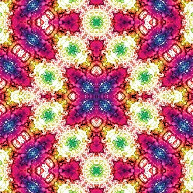 Kusursuz kare desenli. Soyut, dikişsiz doku. Yaratıcı bir geçmiş. kaleydoskop