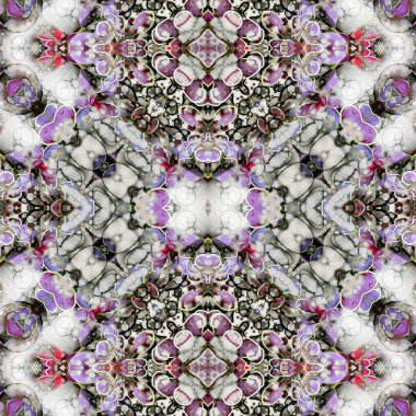 Kusursuz kare desenli. Soyut, dikişsiz doku. Yaratıcı bir geçmiş. kaleydoskop