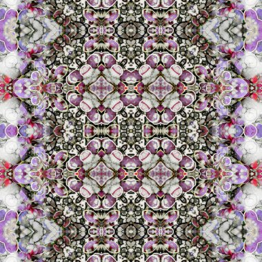 Kusursuz kare desenli. Soyut, dikişsiz doku. Yaratıcı bir geçmiş. kaleydoskop