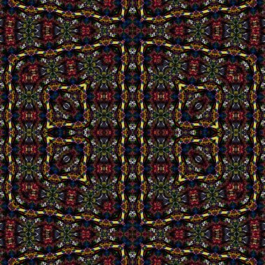 Kusursuz kare desenli. Soyut, dikişsiz doku. Yaratıcı bir geçmiş. kaleydoskop