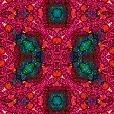 Kusursuz kare desenli. Soyut, dikişsiz doku. Yaratıcı bir geçmiş. kaleydoskop