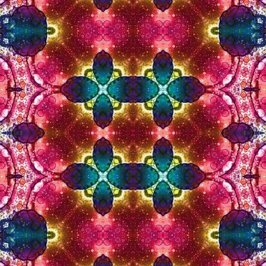 Kusursuz kare desenli. Soyut, dikişsiz doku. Yaratıcı bir geçmiş. kaleydoskop