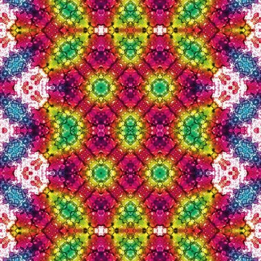 Kusursuz kare desenli. Soyut, dikişsiz doku. Yaratıcı bir geçmiş. kaleydoskop