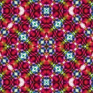 Kusursuz kare desenli. Soyut, dikişsiz doku. Yaratıcı bir geçmiş. kaleydoskop