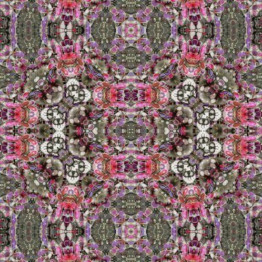 Kusursuz kare desenli. Soyut, dikişsiz doku. Yaratıcı bir geçmiş. kaleydoskop