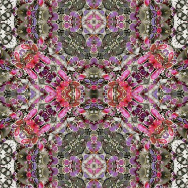 Kusursuz kare desenli. Soyut, dikişsiz doku. Yaratıcı bir geçmiş. kaleydoskop