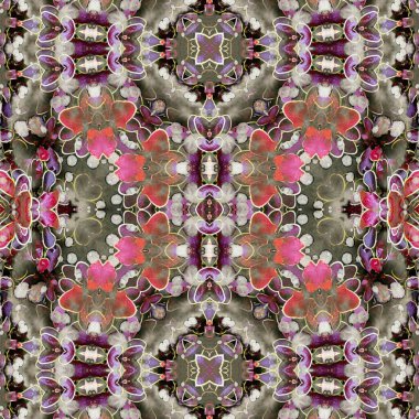 Kusursuz kare desenli. Soyut, dikişsiz doku. Yaratıcı bir geçmiş. kaleydoskop