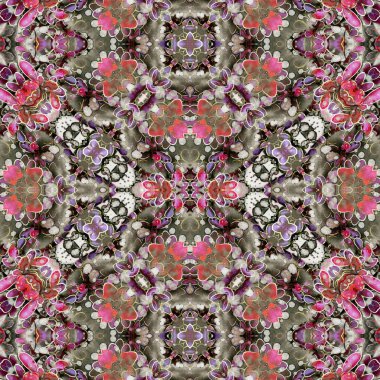 Kusursuz kare desenli. Soyut, dikişsiz doku. Yaratıcı bir geçmiş. kaleydoskop