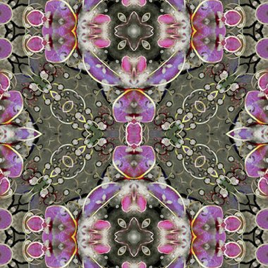 Kusursuz kare desenli. Soyut, dikişsiz doku. Yaratıcı bir geçmiş. kaleydoskop