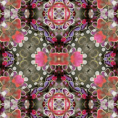 Kusursuz kare desenli. Soyut, dikişsiz doku. Yaratıcı bir geçmiş. kaleydoskop