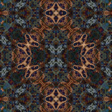 Seamless square pattern. Abstract seamless texture. Creative background. kaleidoscope