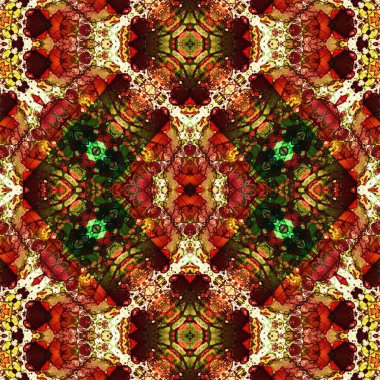 Kusursuz kare desenli. Soyut, dikişsiz doku. Yaratıcı bir geçmiş. kaleydoskop