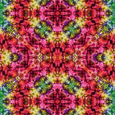 Kusursuz kare desenli. Soyut, dikişsiz doku. Yaratıcı bir geçmiş. kaleydoskop