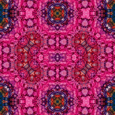 Kusursuz kare desenli. Soyut, dikişsiz doku. Yaratıcı bir geçmiş. kaleydoskop