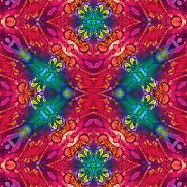 Kusursuz kare desenli. Soyut, dikişsiz doku. Yaratıcı bir geçmiş. kaleydoskop