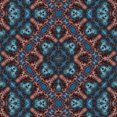 Seamless square pattern. Abstract seamless texture. Creative background. kaleidoscope