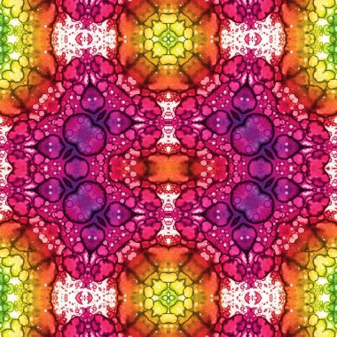 Kusursuz kare desenli. Soyut, dikişsiz doku. Yaratıcı bir geçmiş. kaleydoskop