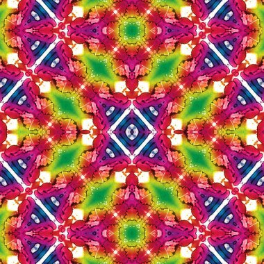 Kusursuz kare desenli. Soyut, dikişsiz doku. Yaratıcı bir geçmiş. kaleydoskop