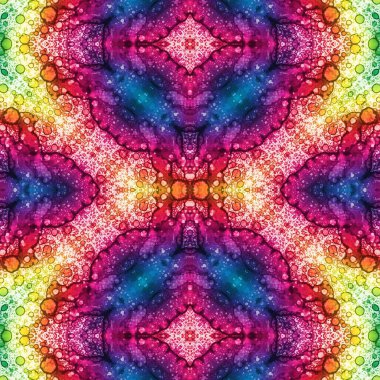 Kusursuz kare desenli. Soyut, dikişsiz doku. Yaratıcı bir geçmiş. kaleydoskop