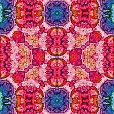 Kusursuz kare desenli. Soyut, dikişsiz doku. Yaratıcı bir geçmiş. kaleydoskop