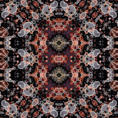 Kusursuz soyut desen. Kusursuz soyut bir arkaplan. Kaotik doku. Mandala