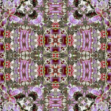 Kusursuz soyut desen. Kusursuz soyut bir arkaplan. Kaotik doku. Mandala