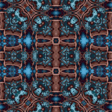 Kusursuz soyut desen. Kusursuz soyut bir arkaplan. Kaotik doku. Mandala