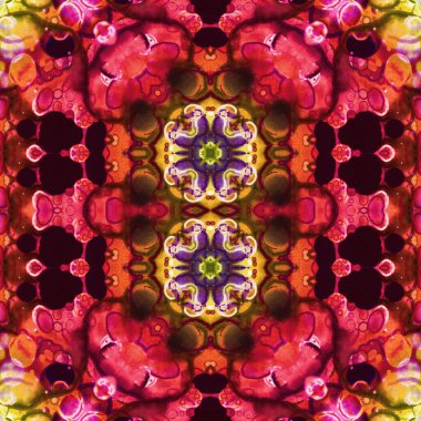 Kusursuz soyut desen. Kusursuz soyut bir arkaplan. Kaotik doku. Mandala