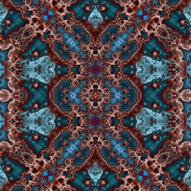 Kusursuz soyut desen. Kusursuz soyut bir arkaplan. Kaotik doku. Mandala