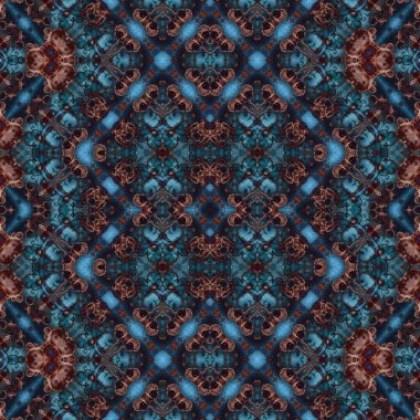 Kusursuz soyut desen. Kusursuz soyut bir arkaplan. Kaotik doku. Mandala