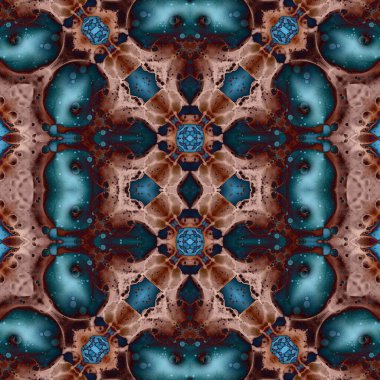 Kusursuz soyut desen. Kusursuz soyut bir arkaplan. Kaotik doku. Mandala