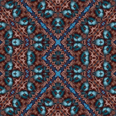 Kusursuz soyut desen. Kusursuz soyut bir arkaplan. Kaotik doku. Mandala