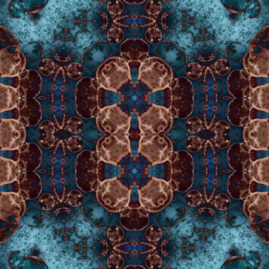 Kusursuz soyut desen. Kusursuz soyut bir arkaplan. Kaotik doku. Mandala