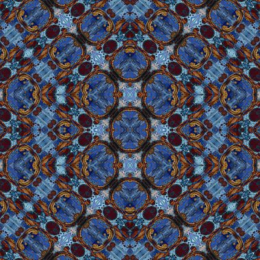 Kusursuz soyut desen. Kusursuz soyut bir arkaplan. Kaotik doku. Mandala