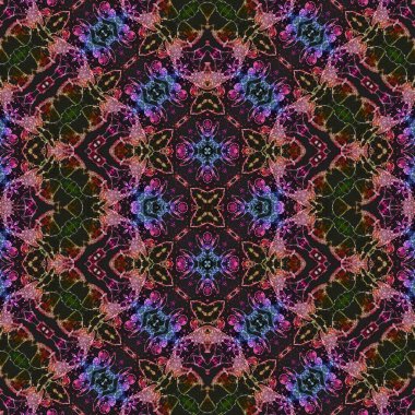 Kusursuz soyut desen. Kusursuz soyut bir arkaplan. Kaotik doku. Mandala