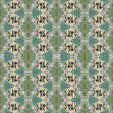 Kusursuz soyut desen. Kusursuz soyut bir arkaplan. Kaotik doku. Mandala