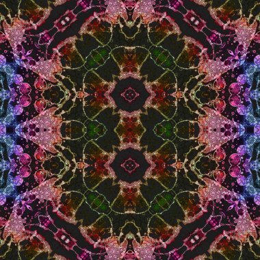 Kusursuz soyut desen. Kusursuz soyut bir arkaplan. Kaotik doku. Mandala