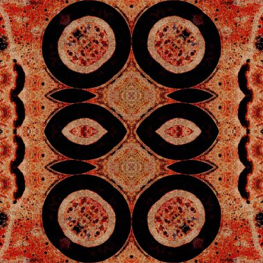 Kusursuz soyut desen. Kusursuz soyut bir arkaplan. Kaotik doku. Mandala