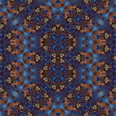 Kusursuz soyut desen. Kusursuz soyut bir arkaplan. Kaotik doku. Mandala