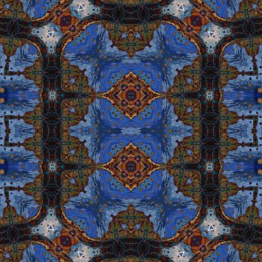 Kusursuz soyut desen. Kusursuz soyut bir arkaplan. Kaotik doku. Mandala