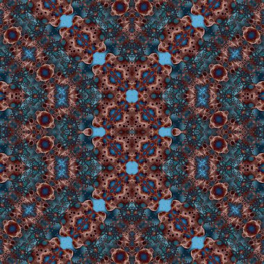 Kusursuz soyut desen. Kusursuz soyut bir arkaplan. Kaotik doku. Mandala