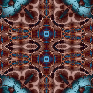 Kusursuz soyut desen. Kusursuz soyut bir arkaplan. Kaotik doku. Mandala