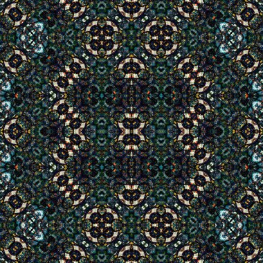 Kusursuz soyut desen. Kusursuz soyut bir arkaplan. Kaotik doku. Mandala