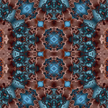 Kusursuz soyut desen. Kusursuz soyut bir arkaplan. Kaotik doku. Mandala