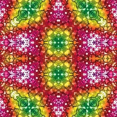 Seamless abstract pattern. Seamless abstract background. Chaotic texture. Mandala